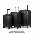Bugatti Swiss Mobility 3-Piece Luggage Set - 360° Spinner Wheels & USB Charging