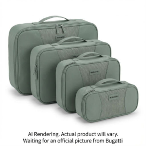 Bugatti Compression Packing Cubes - 4-Piece Space-Saving Set